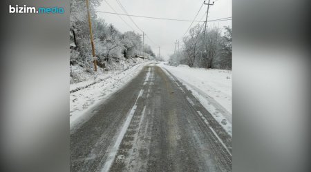 Quba yollarında qış hazırlığı aparılır - FOTO