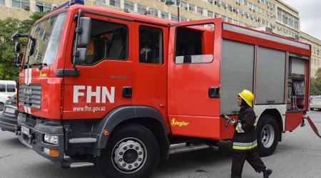 Bakıda yaşayış evində yanğın söndürülüb - YENİLƏNİB 