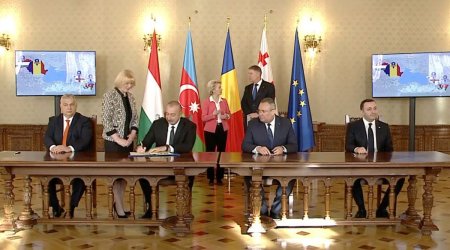 Azərbaycan, Gürcüstan, Rumıniya və Macarıstan “yaşıl enerji” üzrə saziş imzaladı