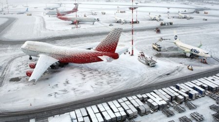 Moskva aeroportlarında 200-dən çox reys ləğv edildi - VİDEO