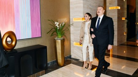 İlham Əliyev və birinci xanım “The Ritz-Carlton Baku” otelinin açılışında iştirak etdilər - FOTO/VİDEO
