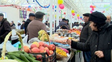 Naxçıvanın mərkəzi bazarında bayram yarmarkası quruldu - QİYMƏTLƏR 