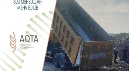 12,5 ton yararsız süd məhsulu məhv edildi