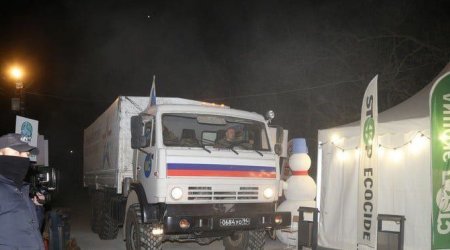 Rusiya sülhməramlılarına məxsus beş təminat avtomobili Laçın yolundan keçib
