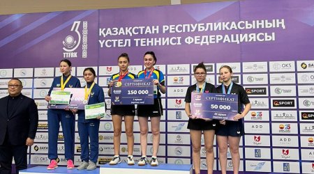 Stolüstü tennisçilərimiz Qazaxıstanda qızıl medal qazandılar