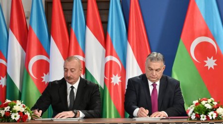 Budapeştdə Azərbaycan-Macarıstan sənədləri imzalandı - FOTO/VİDEO