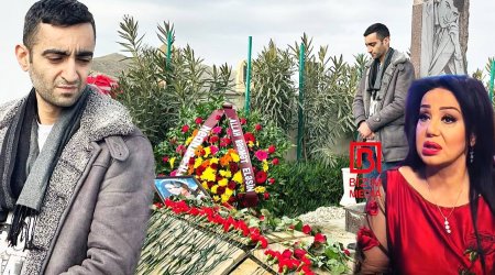 Zeynəb Dostəliyevanın oğlu anasının məzarı önündə KÖVRƏLDİ – FOTO/ÖZƏL