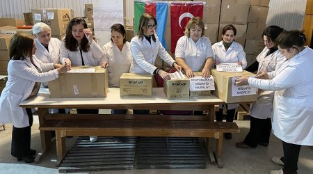 Müdafiə Nazirliyinin tibb ehtiyatından Türkiyəyə yardım göndərildi - FOTO 