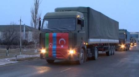 Naxçıvandan Türkiyəyə daha 4 TIR yardım yola salındı - VİDEO 