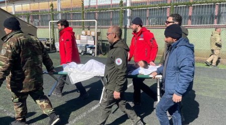 Könüllü həkimlərimiz səhra hospitalına ilk xəstəni qəbul edib – FOTO/VİDEO 