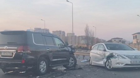 Bakıda DƏHŞƏTLİ QƏZA: Avtomobillər yararsız vəziyyətə düşdü - VİDEO 