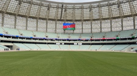 Olimpiya stadionu “Qarabağ” - “Qalatasaray” oyununa hazırlaşır – FOTO 