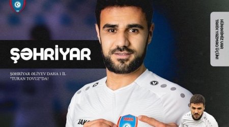 “Turan Tovuz” futbolçusu ilə müqaviləsini uzatdı