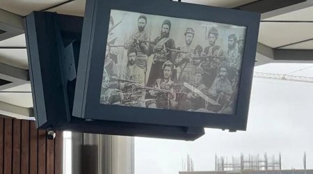 Koroğlu Nəqliyyat Mübadilə Mərkəzinin monitorunda 31 mart Soyqırımı ilə bağlı videoçarx NÜMAYİŞ OLUNUR - FOTO 