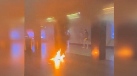 Bakı metrosunda YANĞIN: Dağılan xlor reaksiyaya girdi - VİDEO
