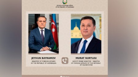Ceyhun Bayramov Qazaxıstanın yeni XİN başçısını TƏBRİK ETDİ 