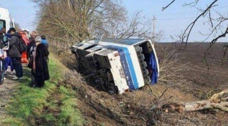 Moldovadan Kiyevə gedən avtobus QƏZAYA DÜŞDÜ – 9 yaralı var 