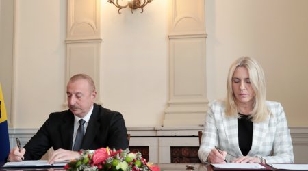 Azərbaycanla Bosniya və Herseqovina arasında Bəyannamə imzalandı - FOTO-VİDEO