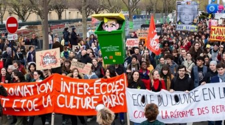 Fransada SON VƏZİYYƏT: Makron islahatlarına qarşı etirazlar keçirilir - VİDEO 