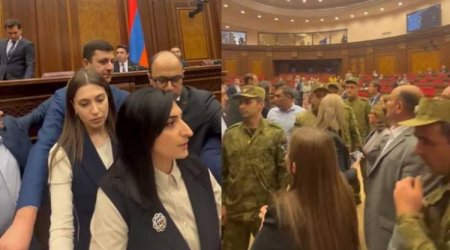 Ermənistan parlamentində baş verən davanın yeni görüntüləri yayıldı – VİDEO  