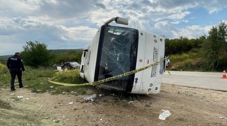Türkiyədə ağır yol QƏZASI - 23 nəfər yaralandı