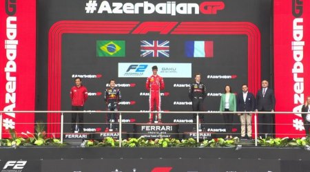 “Formula 2” üzrə Azərbaycan Qran-prisinin qaliblərinə mükafat verildi