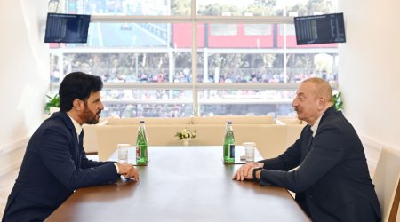 İlham Əliyev Beynəlxalq Avtomobil Federasiyasının prezidenti ilə görüşdü