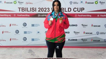 Azərbaycanlı idmançı Dünya Kubokunda qızıl medal aldı