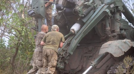 Ukrayna ordusu Rusiyanın sursat anbarını məhv etdi