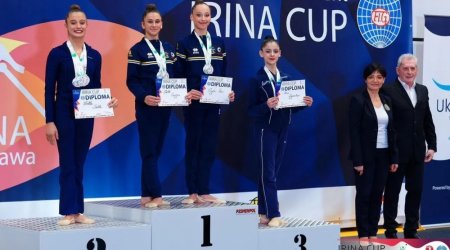 Gimnastımız İlona Zeynalova Polşadan iki medalla qayıdıb - FOTO 