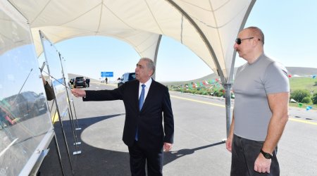 Füzuli-Hadrut avtomobil yolunun açılışı olub - FOTO/VİDEO