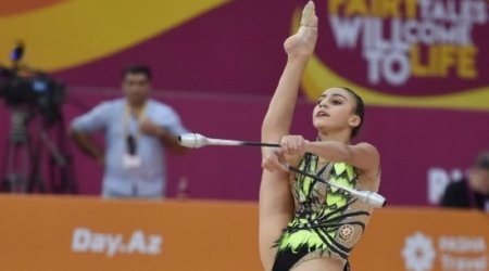 Gimnastımız Avropa çempionatında ikinci yerdə gedir