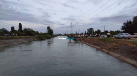 Ağdaşda 17 yaşlı gənc Yuxarı Şirvan kanalında batıb - FOTO