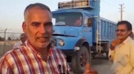 İranda yük maşını sürücüləri ayağa QALXDILAR  - VİDEO 