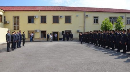 Kürdəmirdə bir qrup polis əməkdaşı TƏLTİF OLUNDU - FOTO