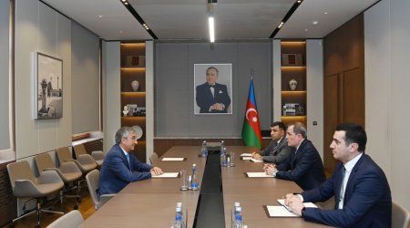 Azərbaycan XİN başçısı Tacikistan səfirini qəbul edib - FOTO 
