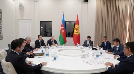 Azərbaycan və Qırğızıstan arasında əməkdaşlıq üzrə protokol İMZALANDI - FOTO