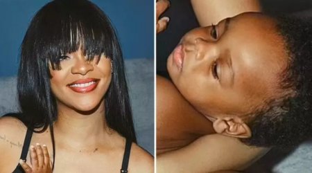 Rihanna oğlu ilə süd verən analar üçün alt paltarı reklamına çəkildi - FOTO