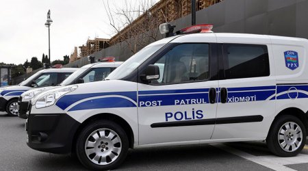 Polis avtomobilində alışma OLUB 