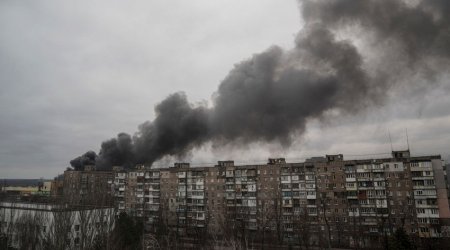 Kiyevdə DİN-in binası yaxınlığında partlayış: Yaralananlar var 