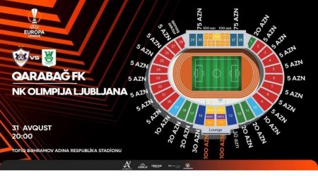 “Qarabağ” - “Olimpiya” oyununun biletləri satışa çıxarıldı