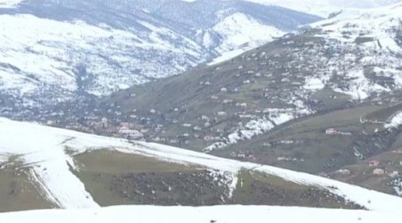 FAKTİKİ HAVA: Böyük Qafqazın yüksək dağlıq ərazilərində qar yağıb