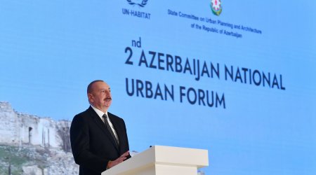Prezident Zəngilanda 2-ci Milli Şəhərsalma Forumunun açılış MƏRASİMİNDƏ - FOTO/VİDEO