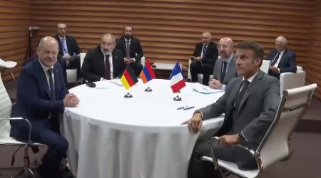 Paşinyan Qranadada Aİ, Fransa və Almaniya liderləri ilə görüşüb - VİDEO 