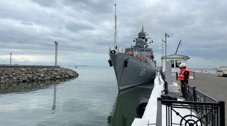 Rusiya gəmiləri Bakıda – YENİLƏNİB - FOTO/VİDEO   