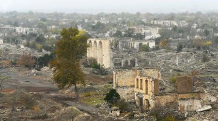 Ağdam şəhərinin erməni terrorçular tərəfindən dağıdılmasının arxiv VİDEOSU       