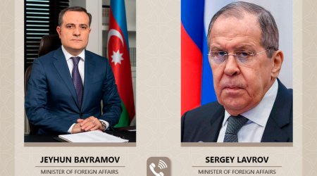 Ceyhun Bayramov Lavrovla “3+3” görüşünü MÜZAKİRƏ EDİB 
