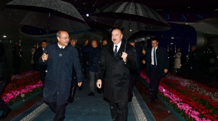 Prezident İlham Əliyev Özbəkistana səfər edib - FOTO/VİDEO