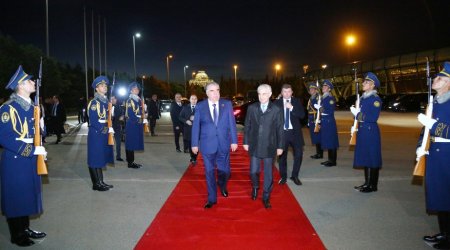 Tacikistan Prezidentinin ölkəmizə səfəri yekunlaşıb