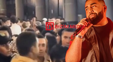 Azərbaycanlı repçinin Daşkənd konsertində İĞTİŞAŞ - VİDEO